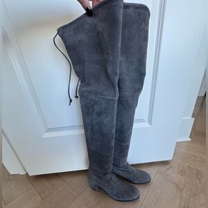 Stuart Weitzman Gray Over the Knee Boots